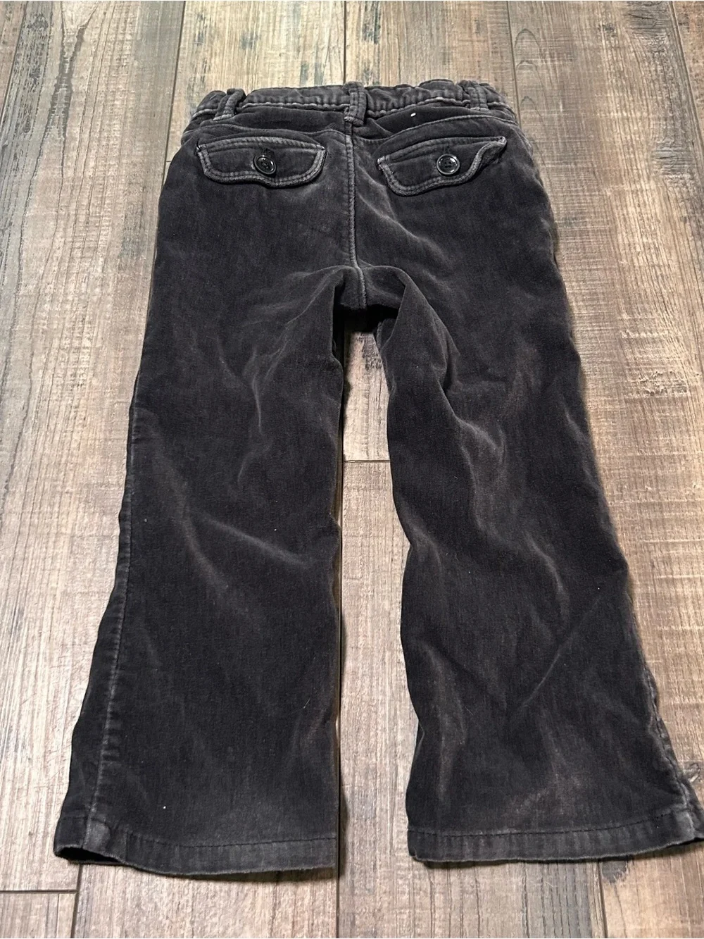 Baby Gap Size 3 Corduroy Pants - Adjustable Waist Gray Flare